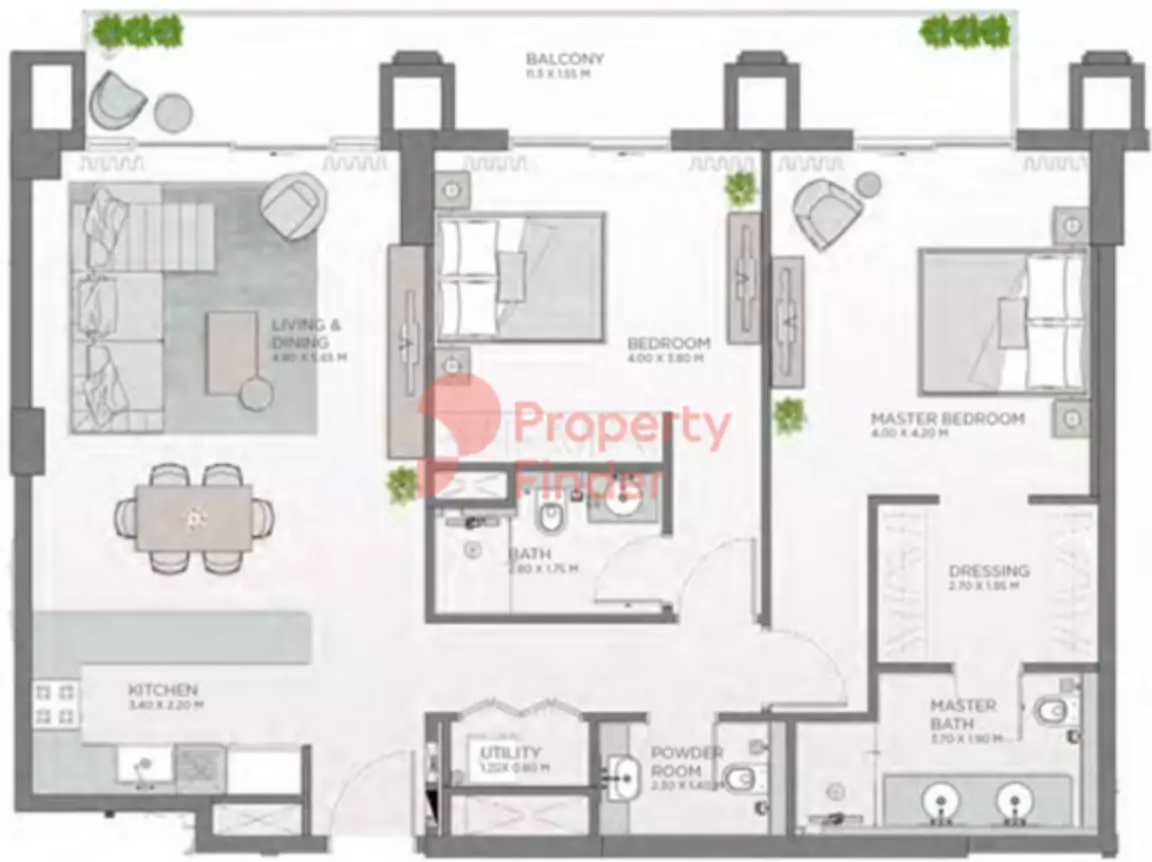 Celadon City Walk By Meraas B3-Type A3, 2 beds