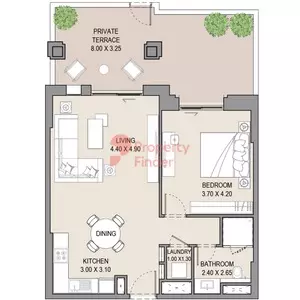 Asayel Type A Level G, 1 bed