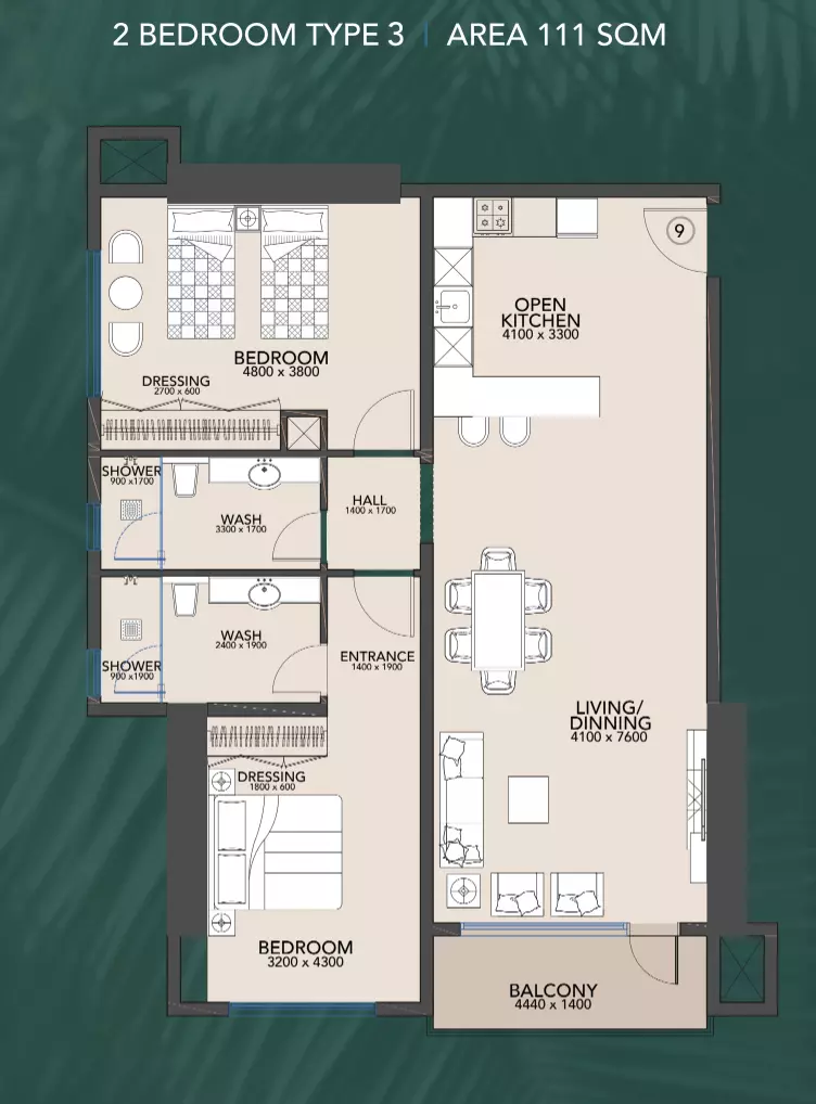 Unit floor plan image