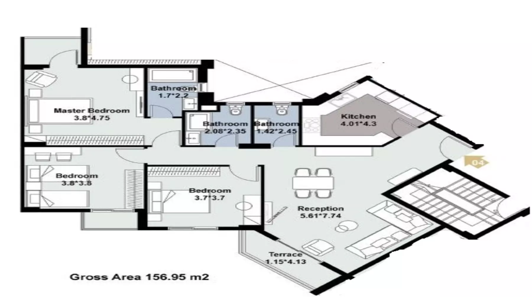 Unit floor plan image