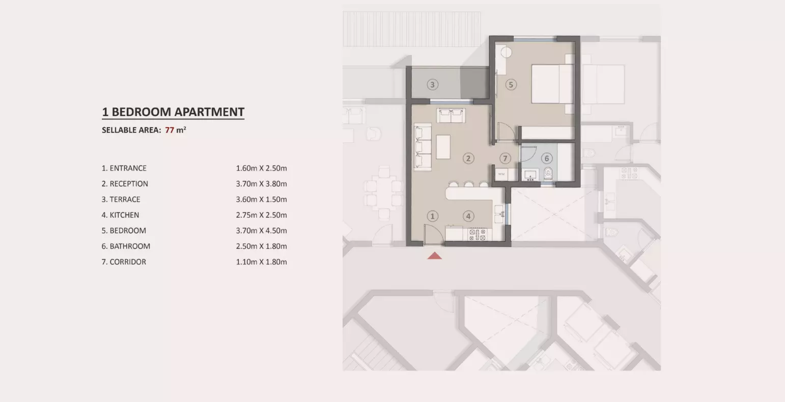 صورة مخطط ارضية الوحدة