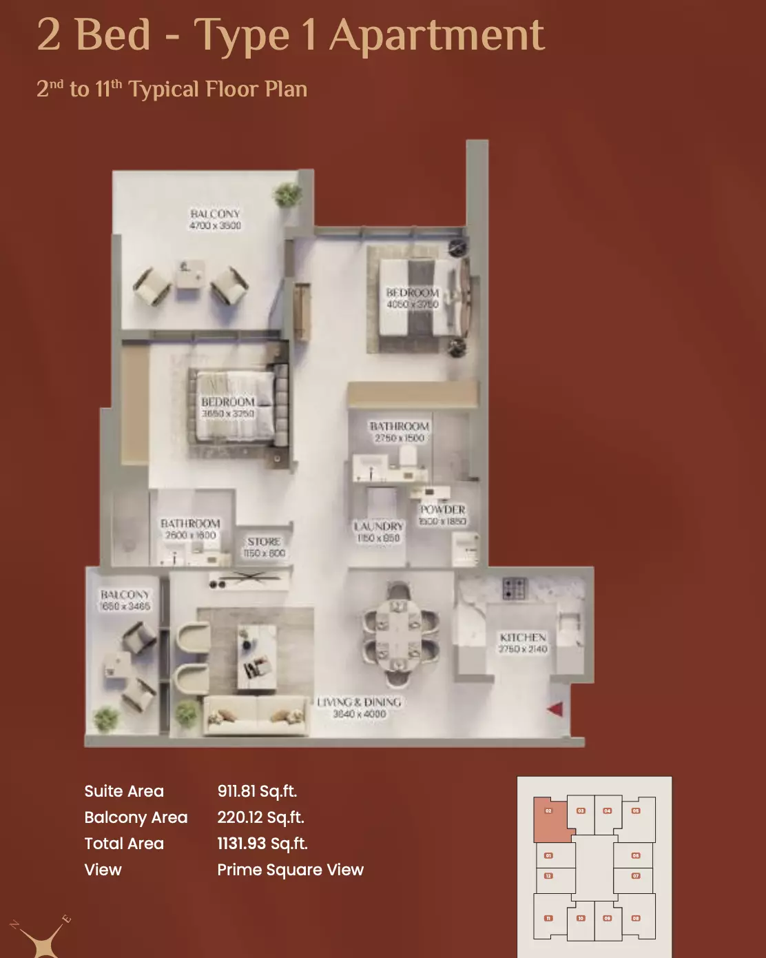 Unit floor plan image