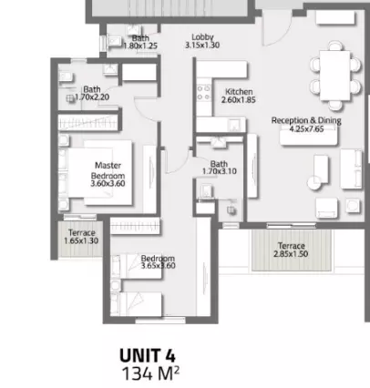 صورة مخطط ارضية الوحدة