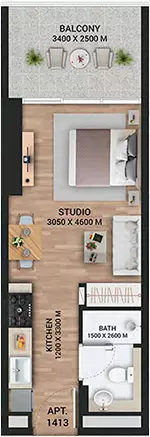 Unit floor plan image