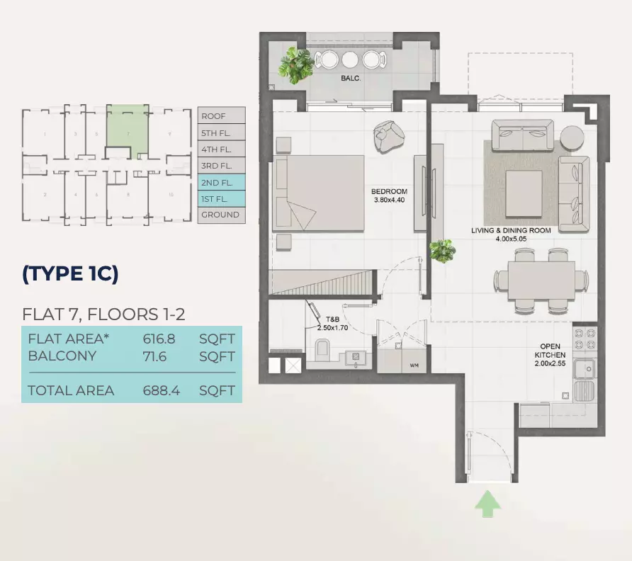 Unit floor plan image