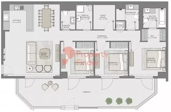 Orchid At Creek Beach Building 2 Unit M01, 3 beds