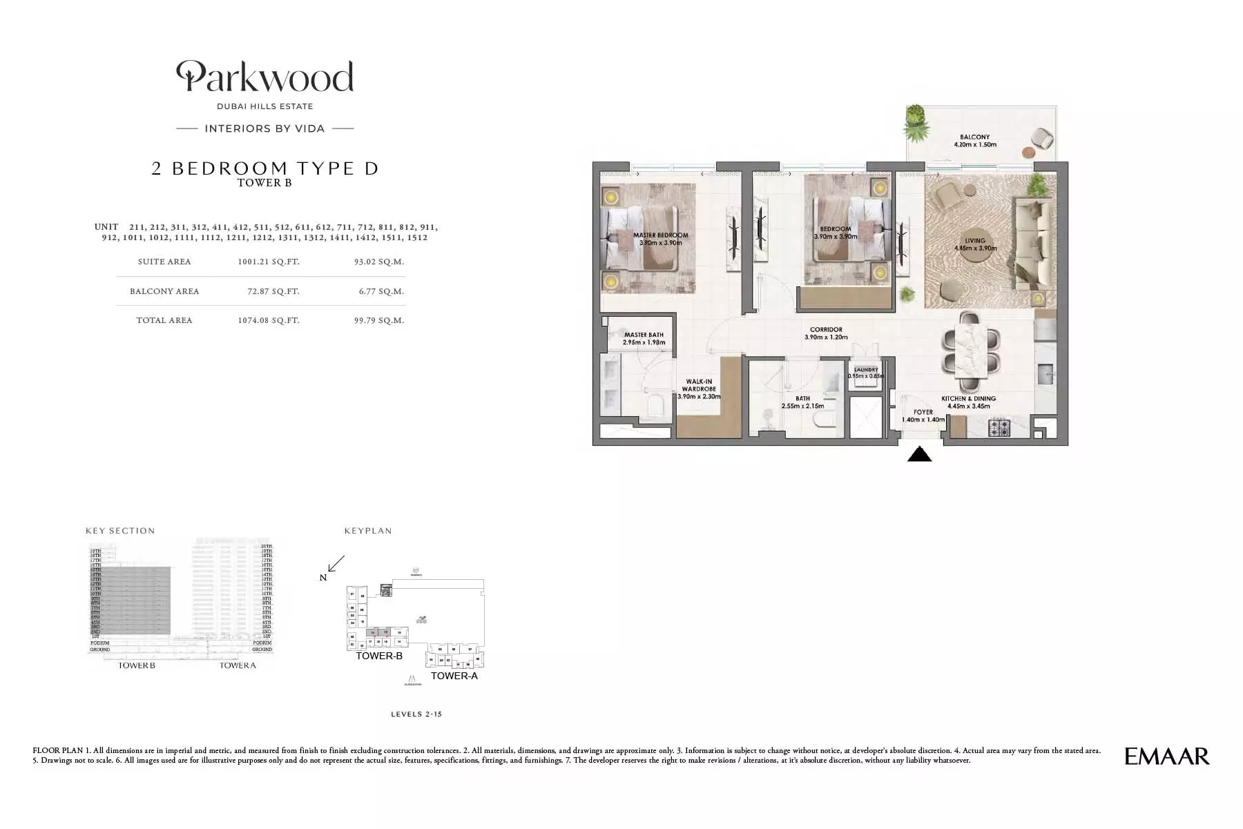 Parkwood Type D-Tower B, 2 beds