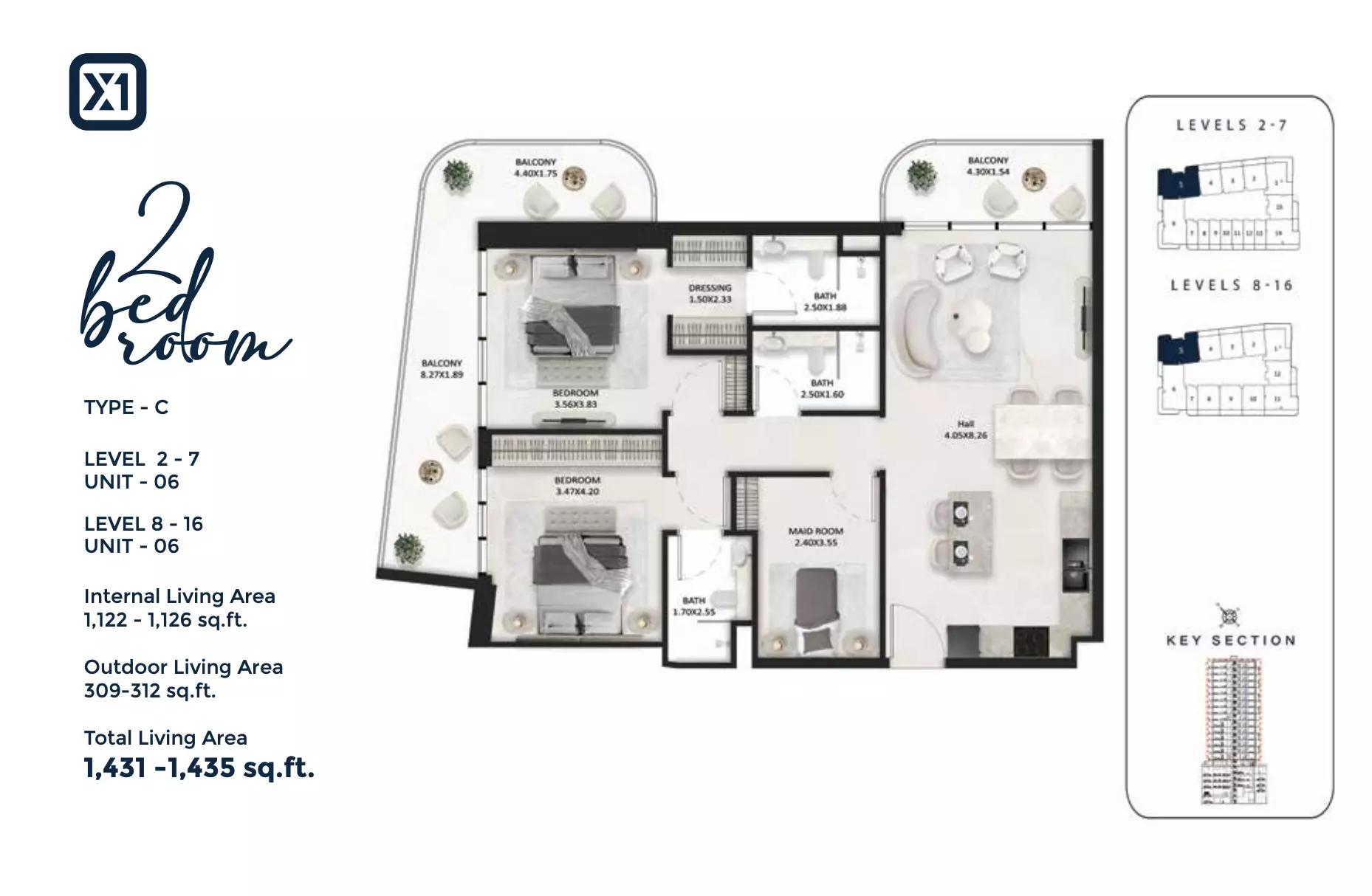 Unit floor plan image