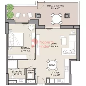 Asayel Type A1, 1 bed