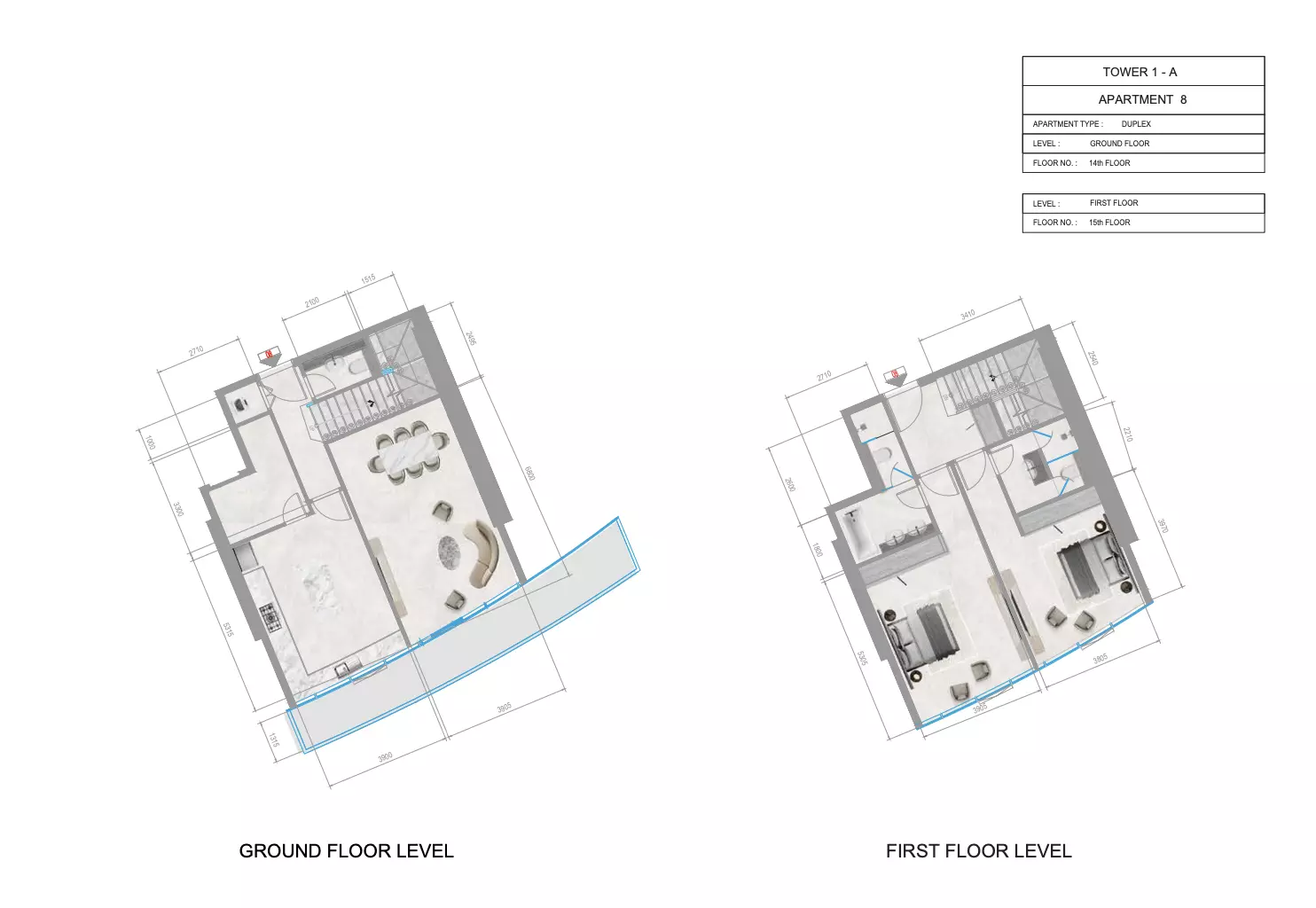 صورة مخطط ارضية الوحدة