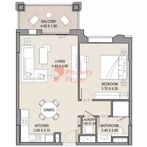 Asayel Type A, 1 bed