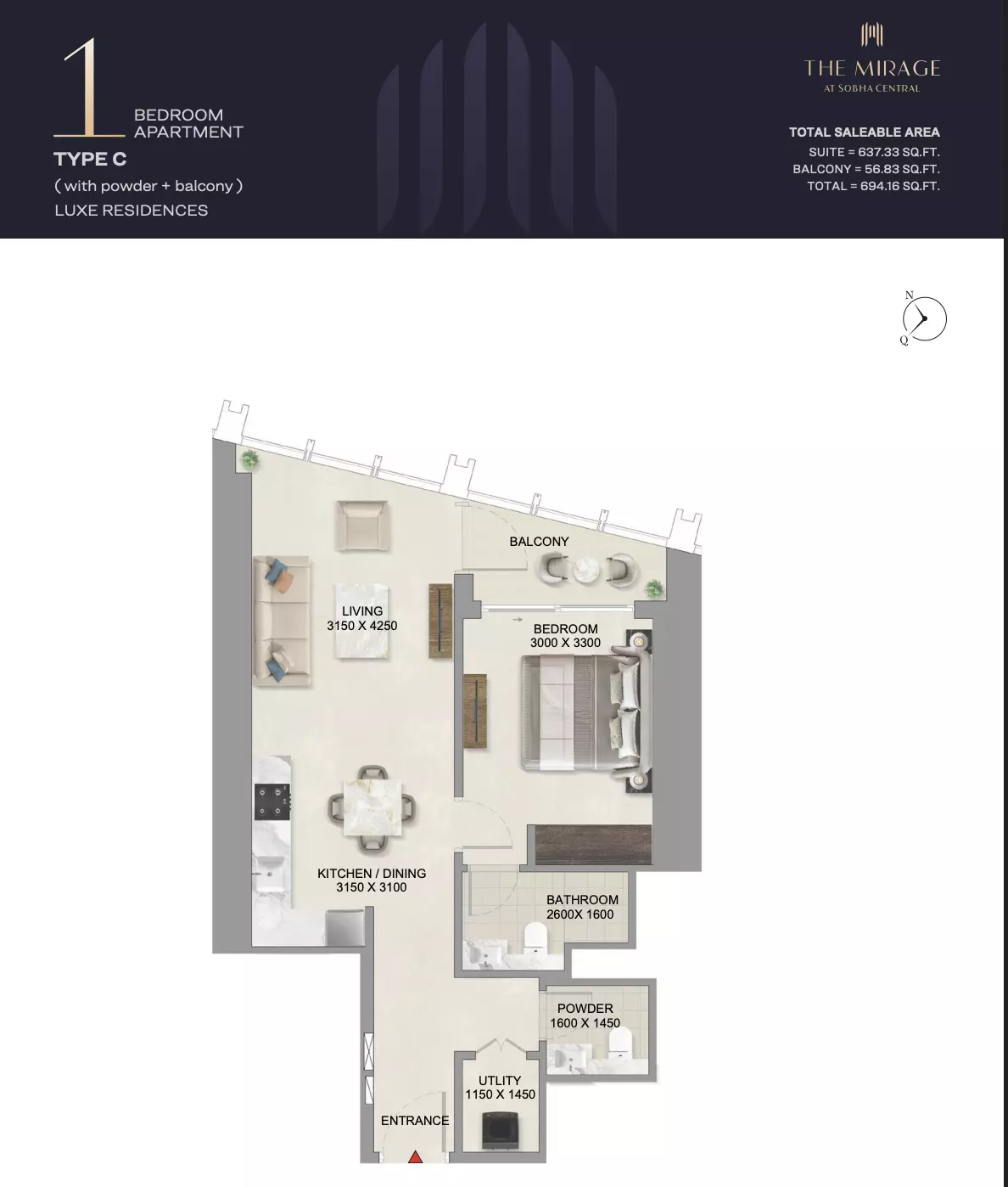 Unit floor plan image