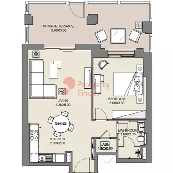 Al Jazi B2-Type C1 Level Ground, 1 bed