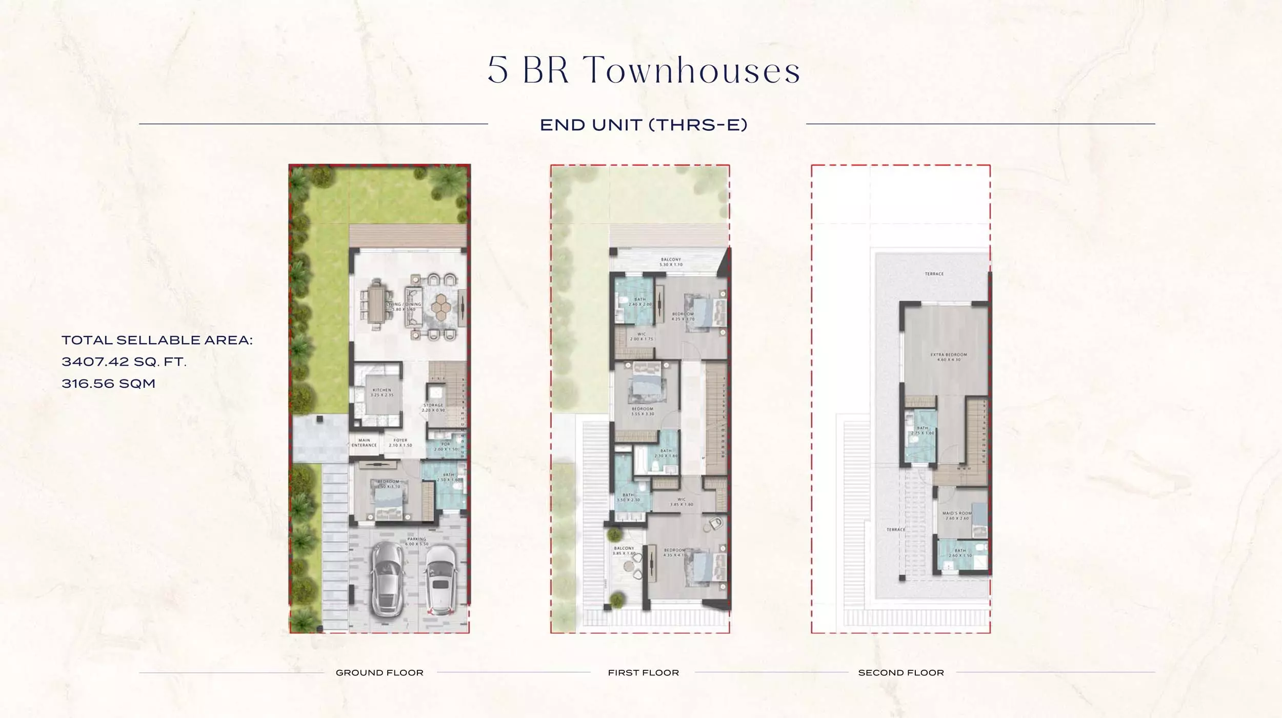 Damac Riverside Type THRS-E-Sage Tower, 5 beds