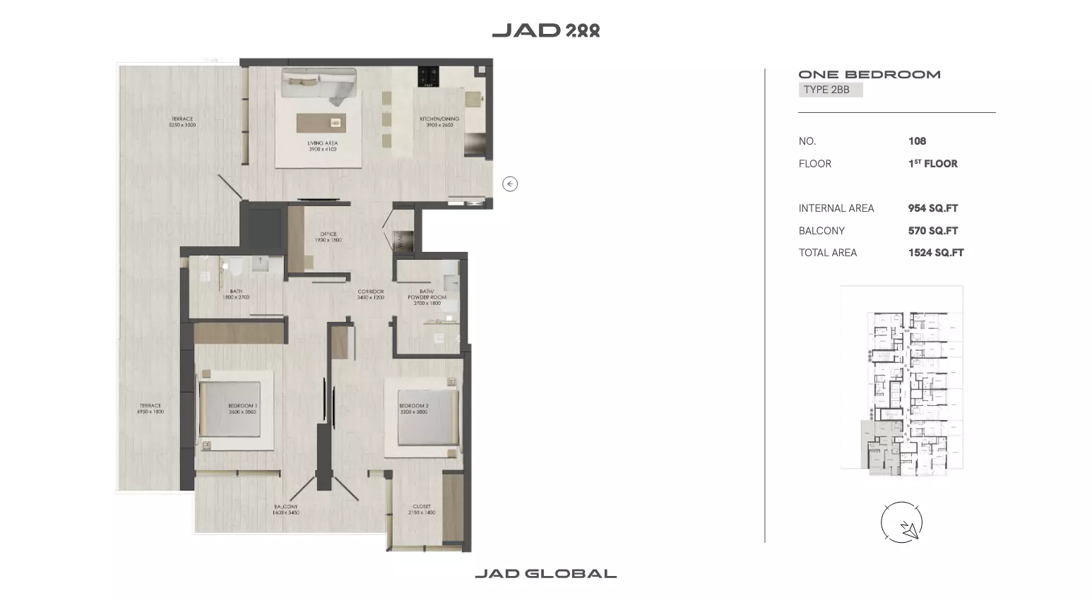 JAD288 - Type 2-Tower C Floor Plan