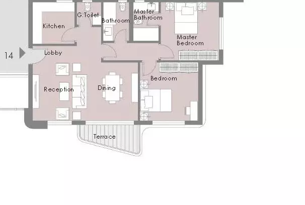 صورة مخطط ارضية الوحدة