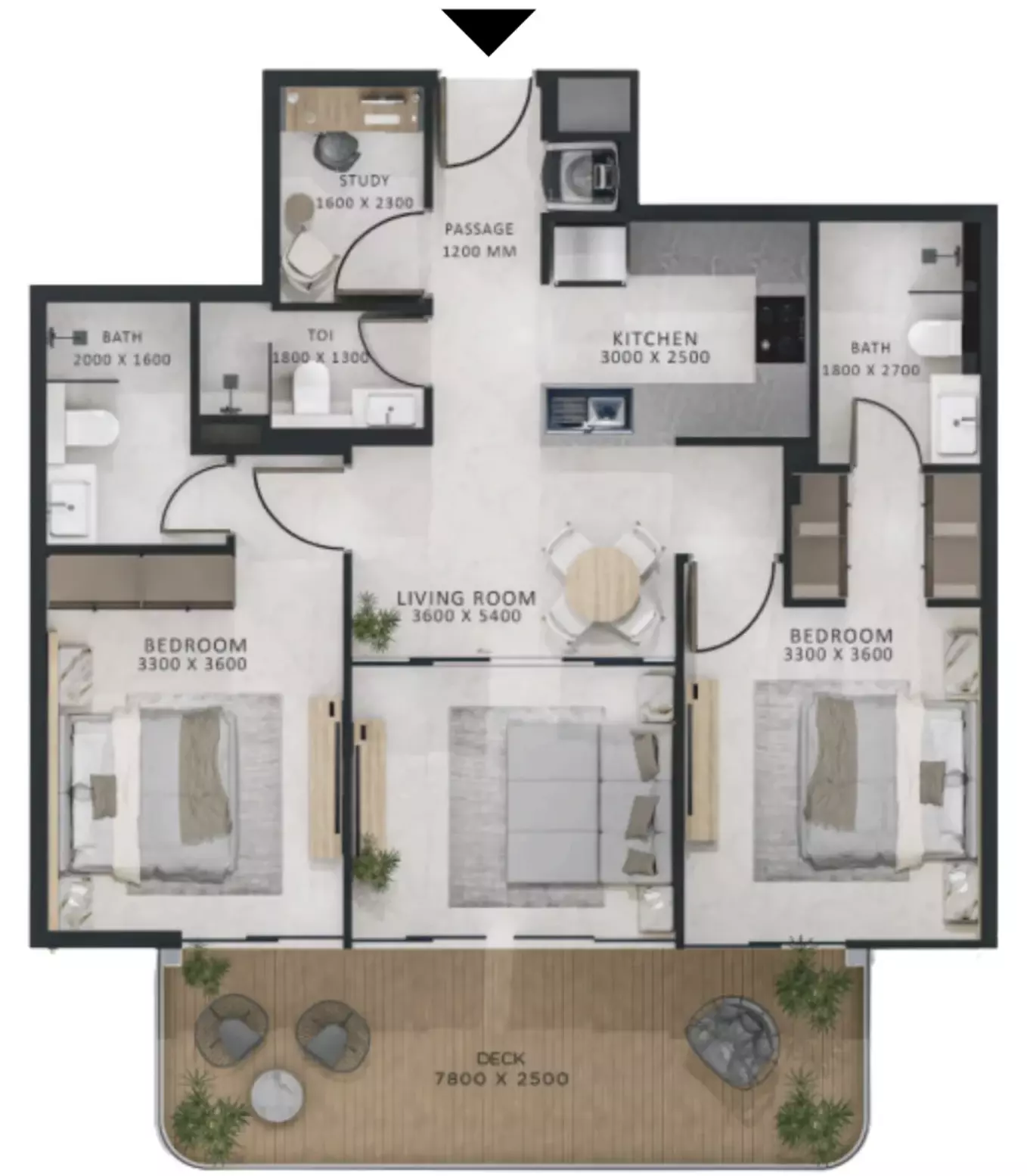 صورة مخطط ارضية الوحدة