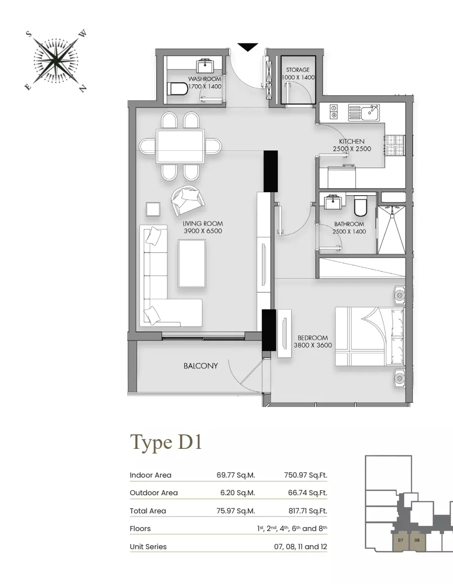 Unit floor plan image