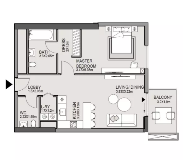 صورة مخطط ارضية الوحدة