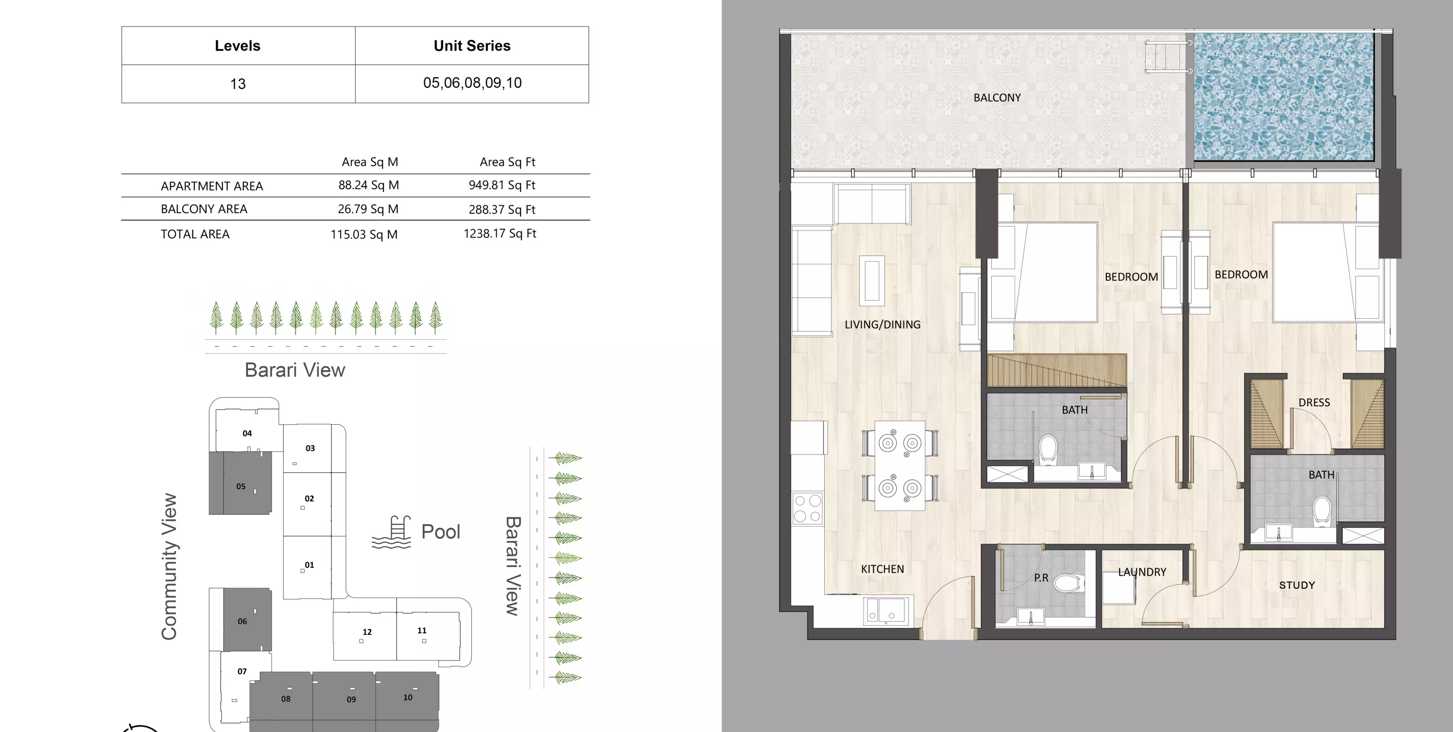 Unit floor plan image