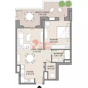 Asayel Type D, 1 bed