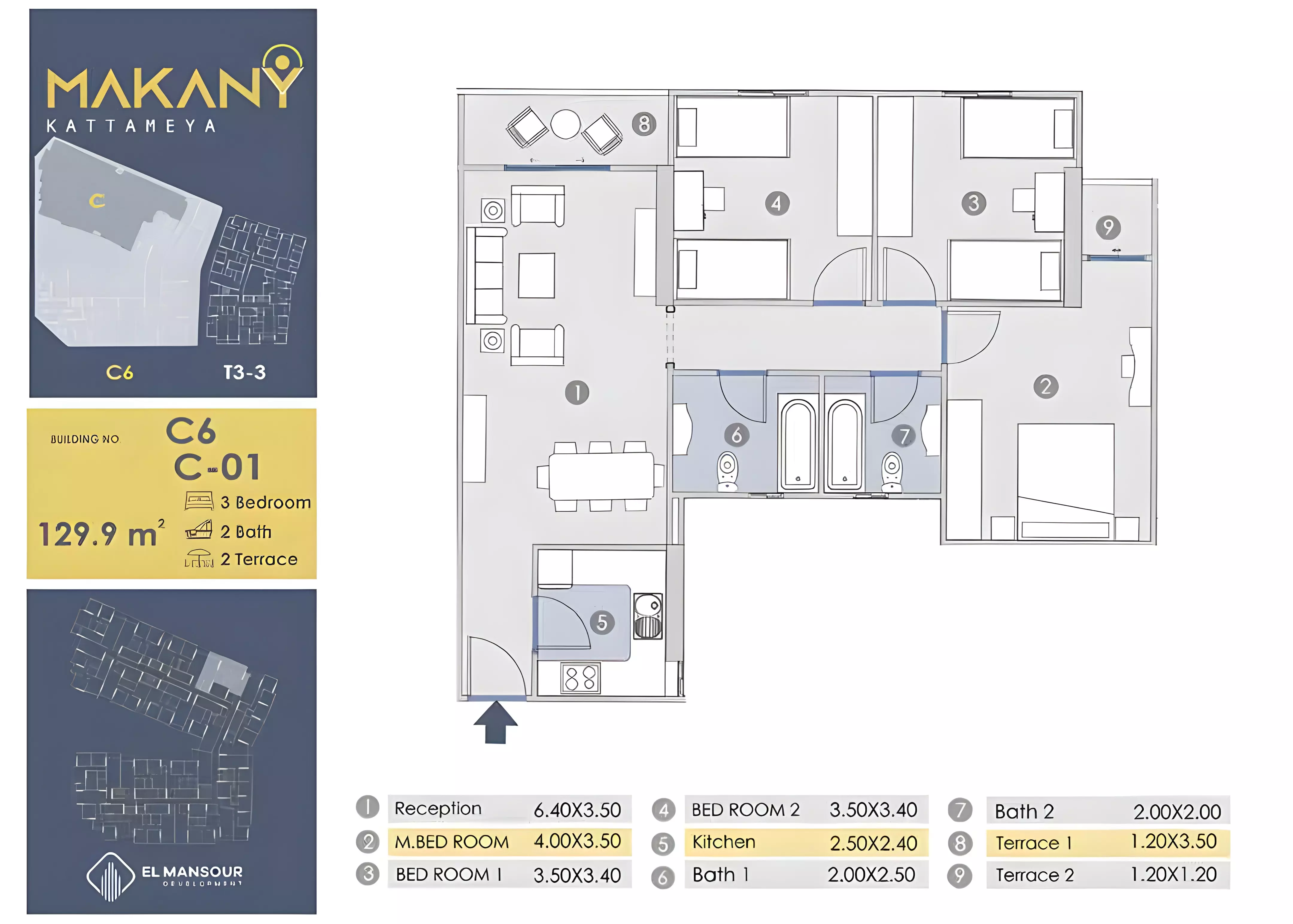 صورة مخطط ارضية الوحدة