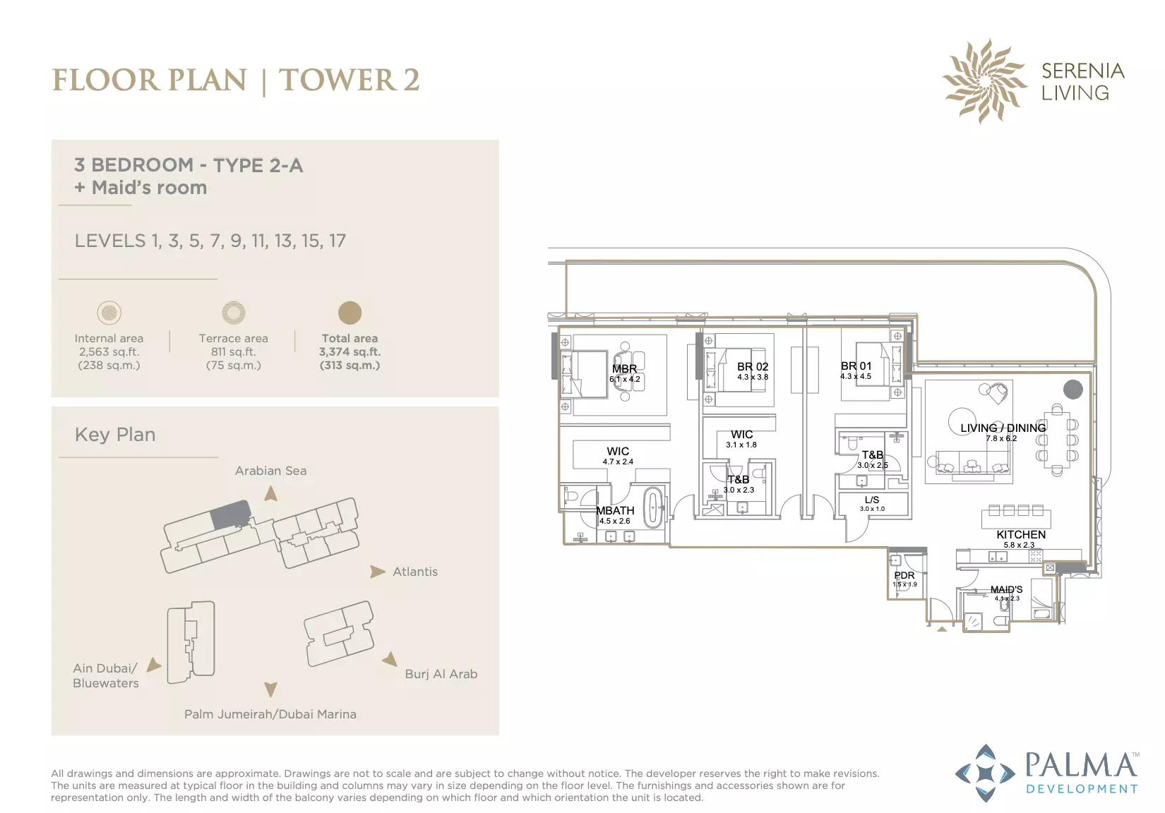 Serenia Living - Type 2-A Floor Plan