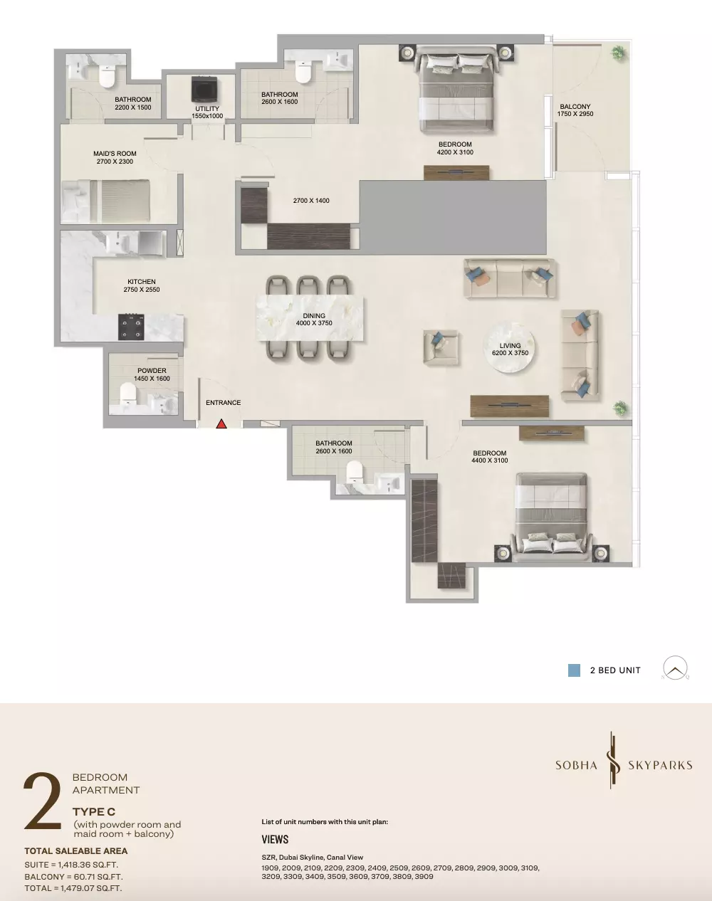 Unit floor plan image