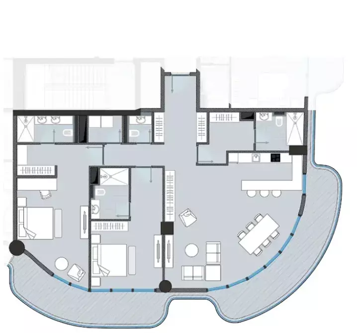 صورة مخطط ارضية الوحدة