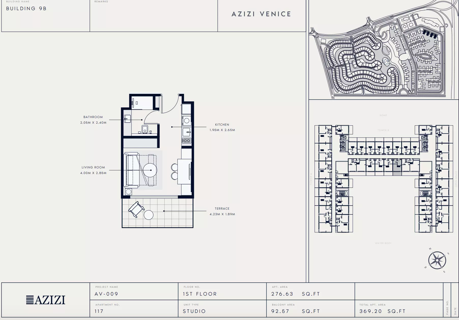 Azizi Venice 9 Type 117-Building B, studio