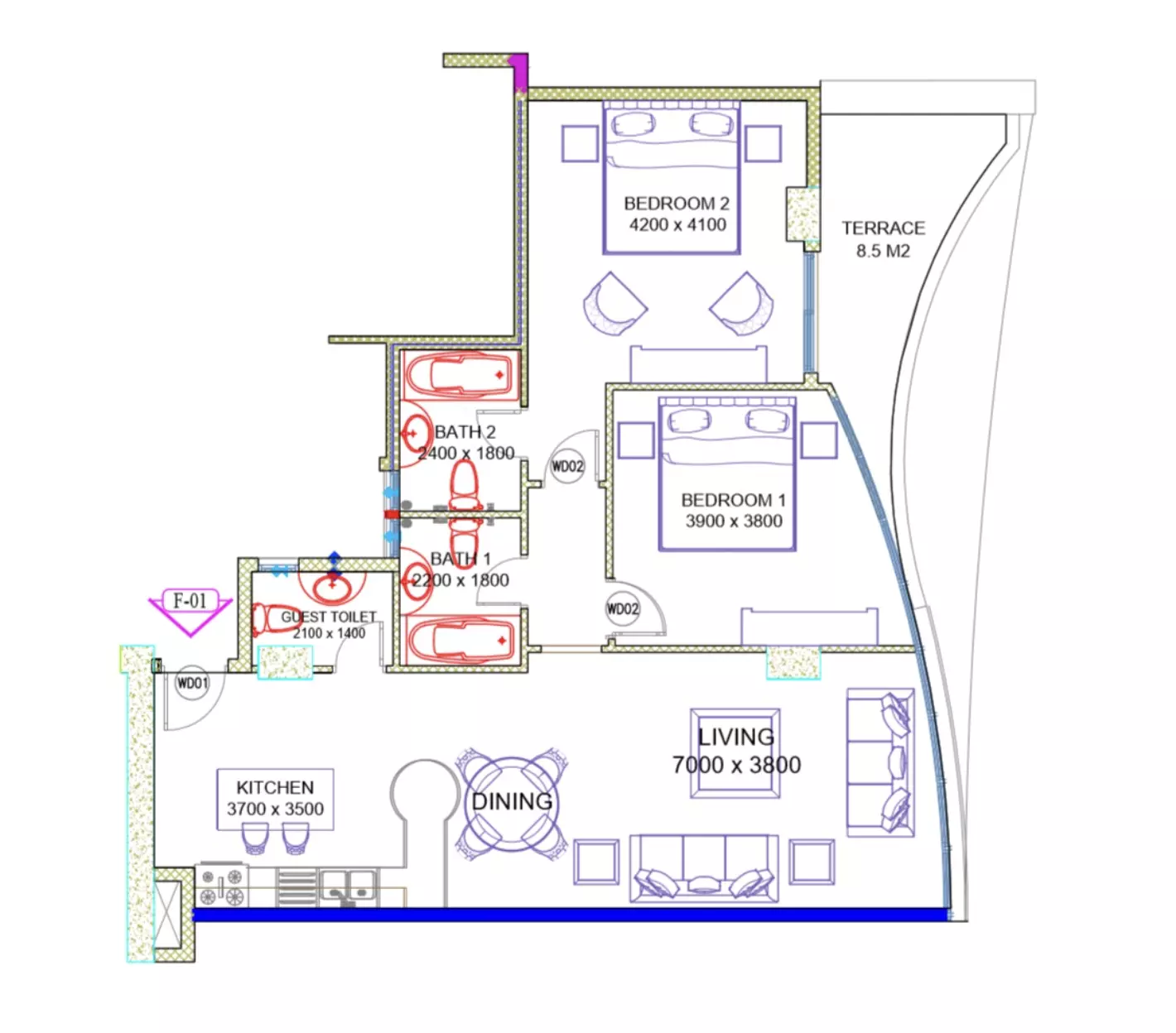 Unit floor plan image