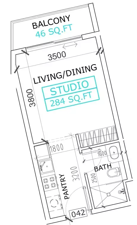Unit floor plan image
