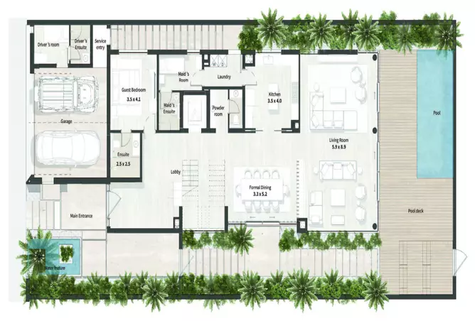 Al Thuraya Island — 6BR floor plan