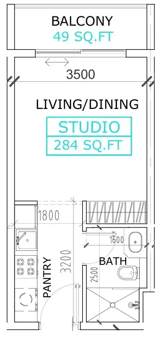 Unit floor plan image