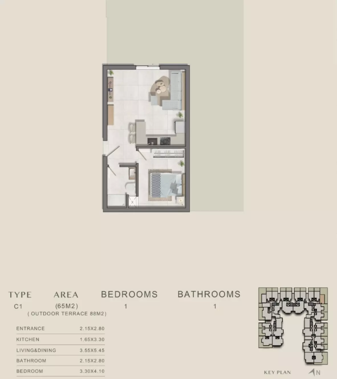 صورة مخطط ارضية الوحدة