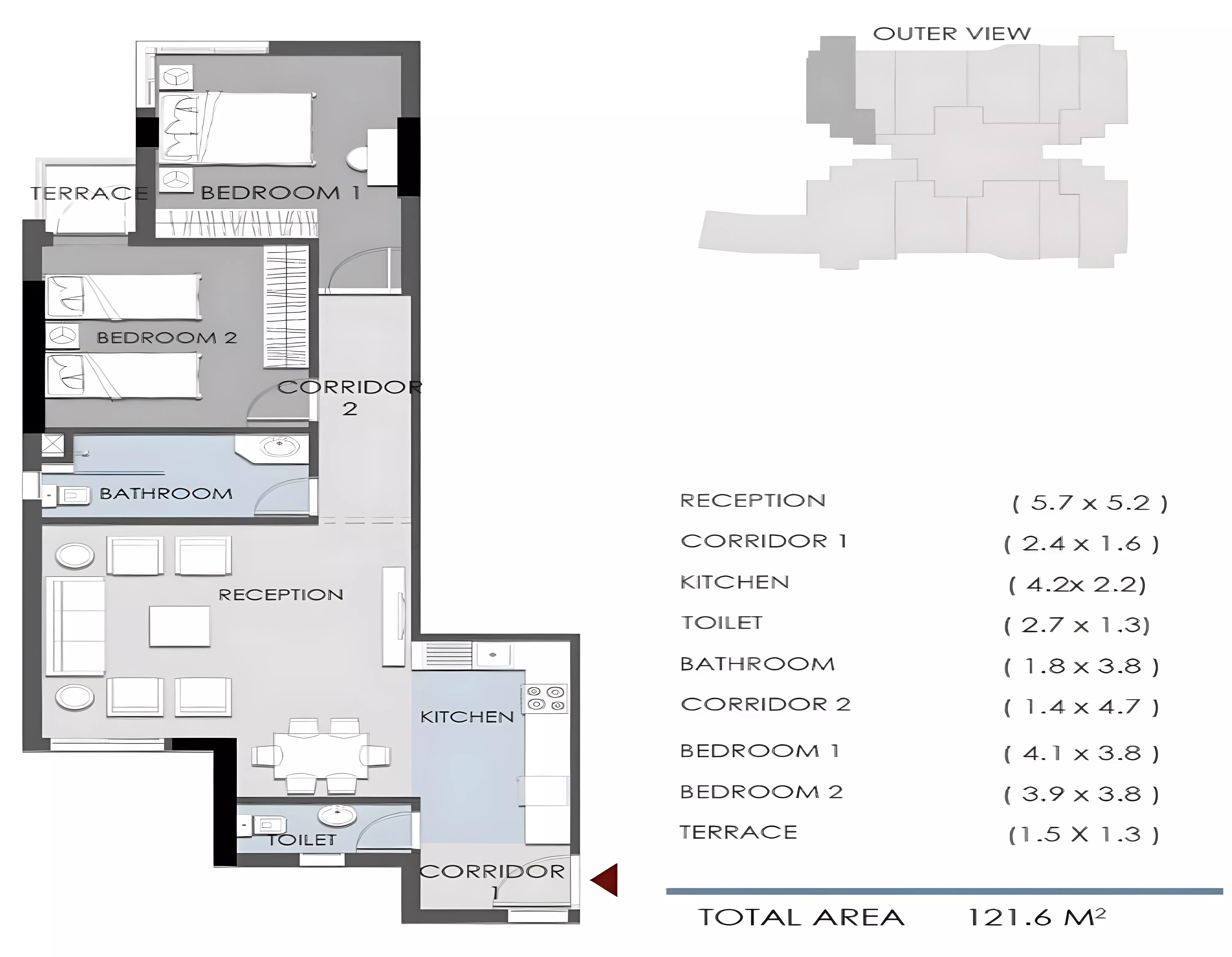 Unit floor plan image