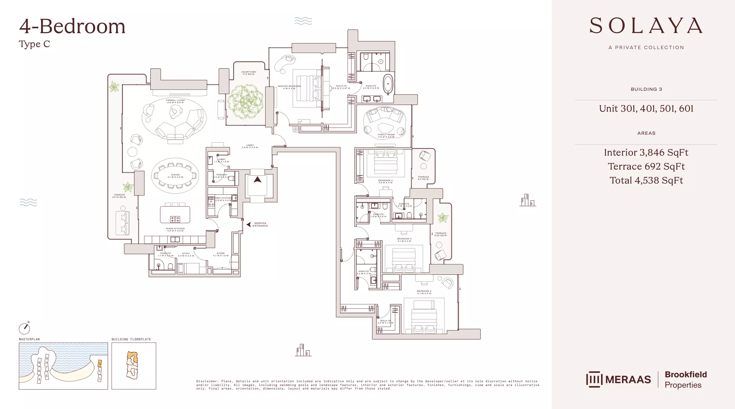 Solaya 1,2 and 3 Type C - T3, 4 beds