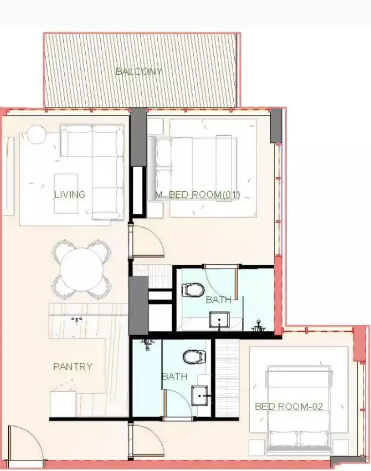 Unit floor plan image