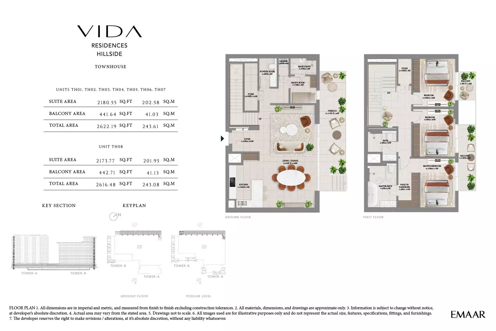 Vida Residences Hillside Type A-Tower B, 3 beds