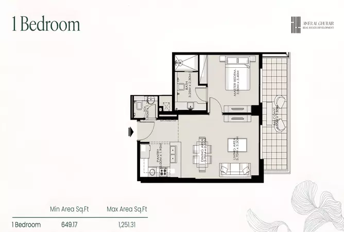 Living Legends Phase 4 — 1BR floor plan