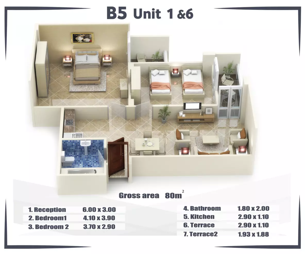 Unit floor plan image