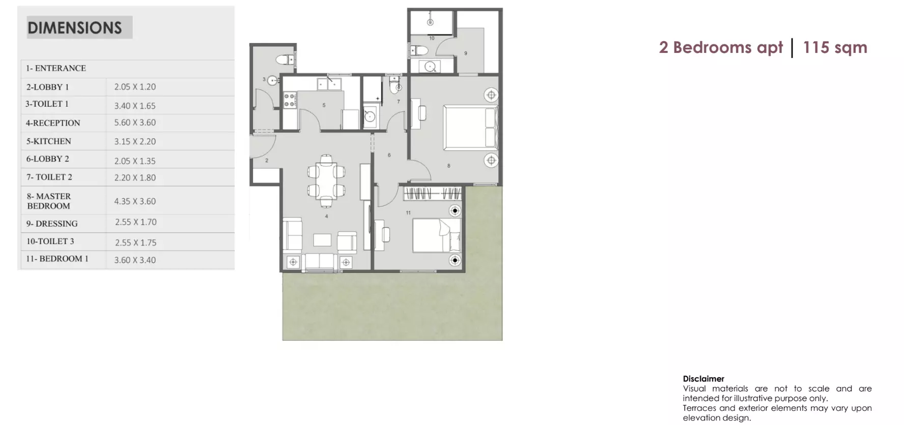 صورة مخطط ارضية الوحدة
