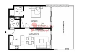 Binghatti Galaxy Tower B Type 17, 1 bed