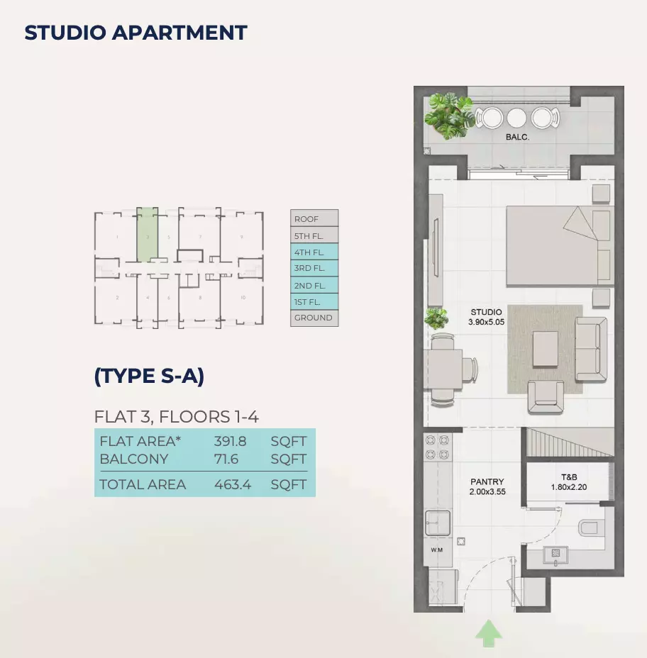 Unit floor plan image