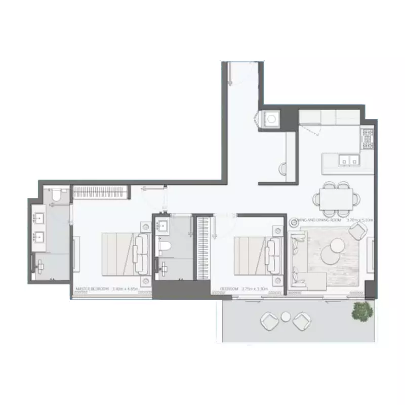 Unit floor plan image