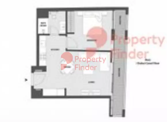 15 Northside Tower B Unit 601, Sixth Floor, 1 bed