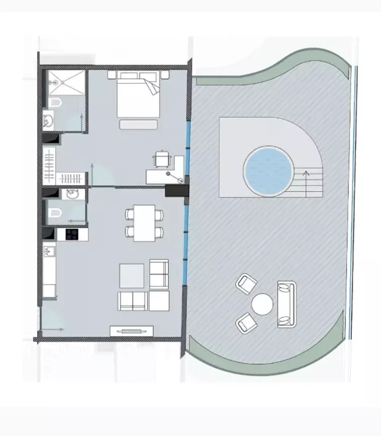 صورة مخطط ارضية الوحدة