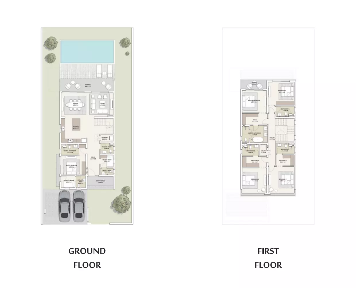 صورة مخطط ارضية الوحدة