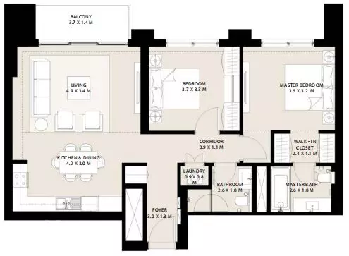 Park Field Type 2.1, 2 beds