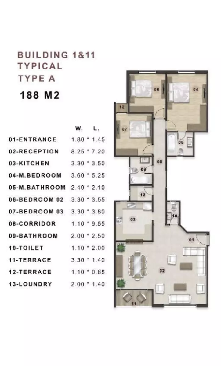 صورة مخطط ارضية الوحدة